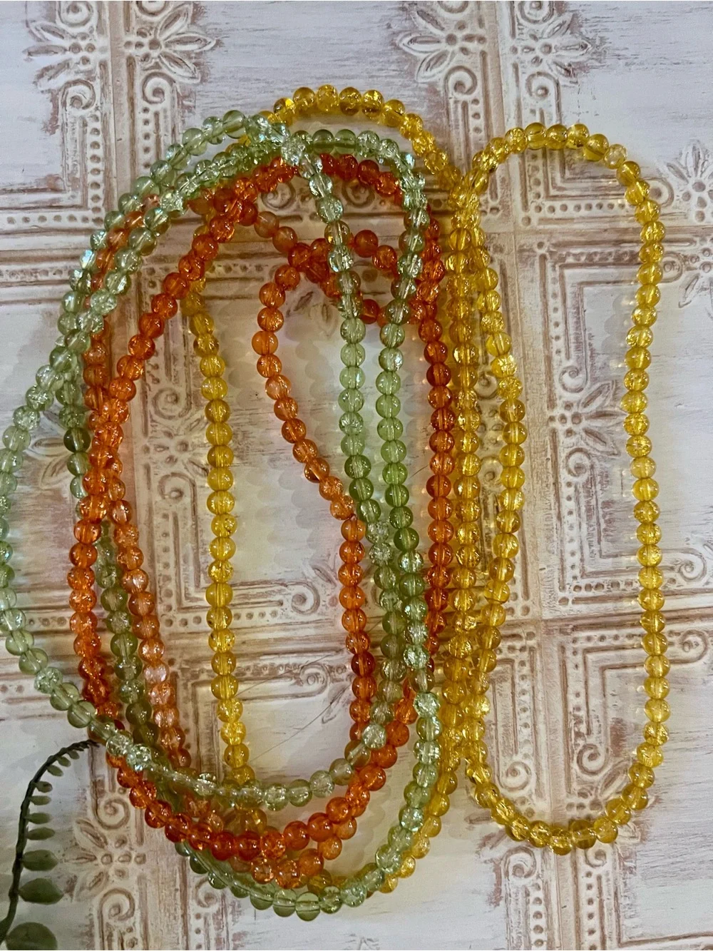 Awesome Autumn Bead Variety Lot— Glass, Acrylic, Stones Variety Fall Colors